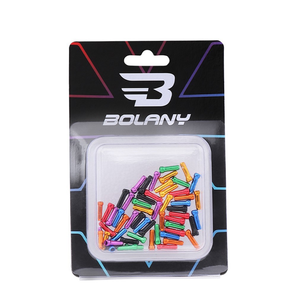 Brake Shifter Crimps Mixed color 1.1*0.3cm 50pcs Bike Inner Cable Tips