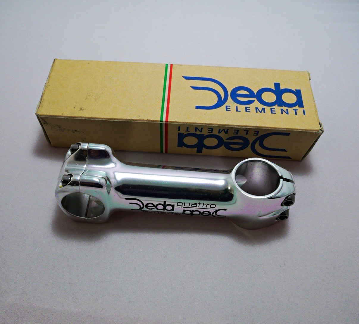 Deda Elementi Quattro HPS Threadless Stem 26mm 1 1/8in Steerer 120mm Silver