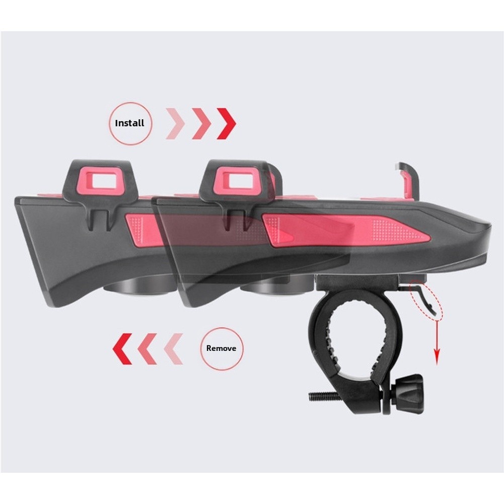 Bicycle Light 130dB Sound Alerts Compatible With 4-6.3 Inch Phones For Cycling