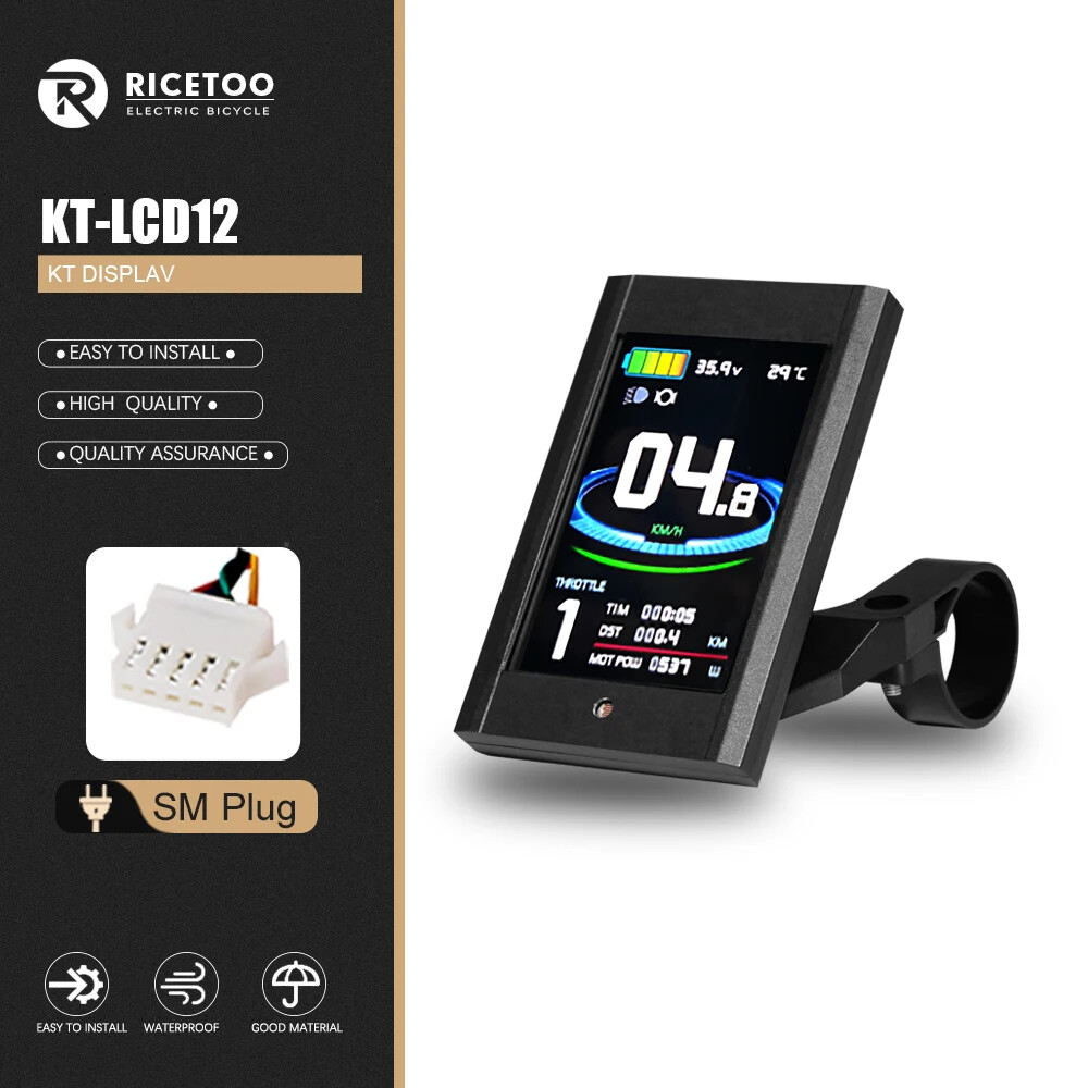 30A35A50A Electric Bike KT Squarewave Controller with LCD Display for Hub Motor