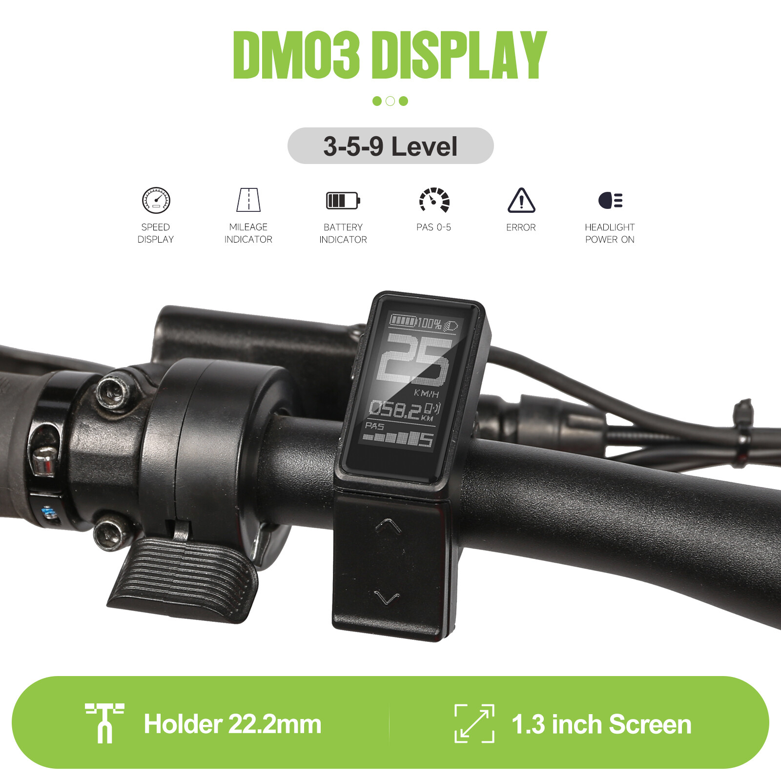 BAFANG LCD 500C EKD01 DPC18 800S DM03 Display for Ebike BBS HD Motor Controller