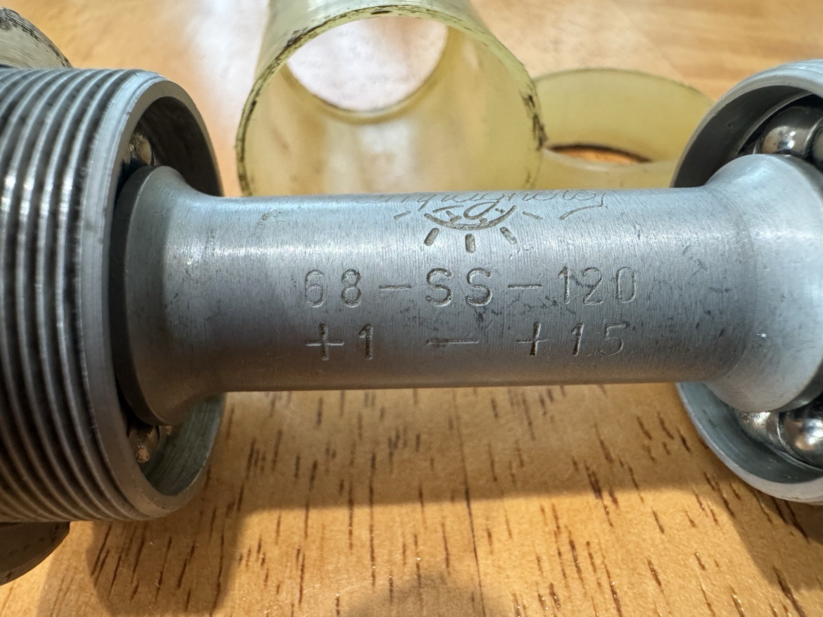 Vintage Campagnolo Nuovo Record 68-SS-120 Bottom Bracket 112 English Thread Bb