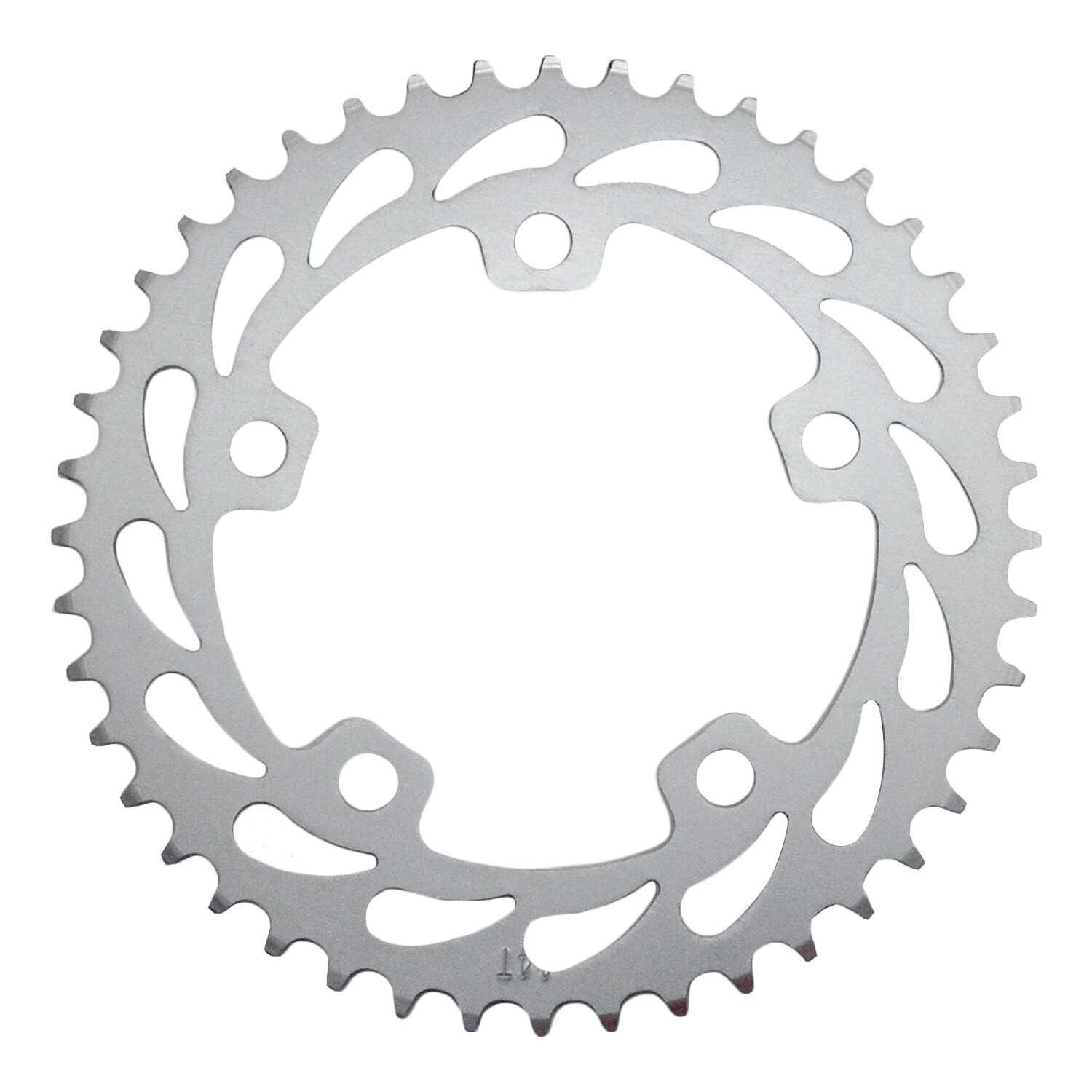 WFS Helix Chainring 44T 1/8″ 110mm Old School BMX Single Speed Fixie , Silver