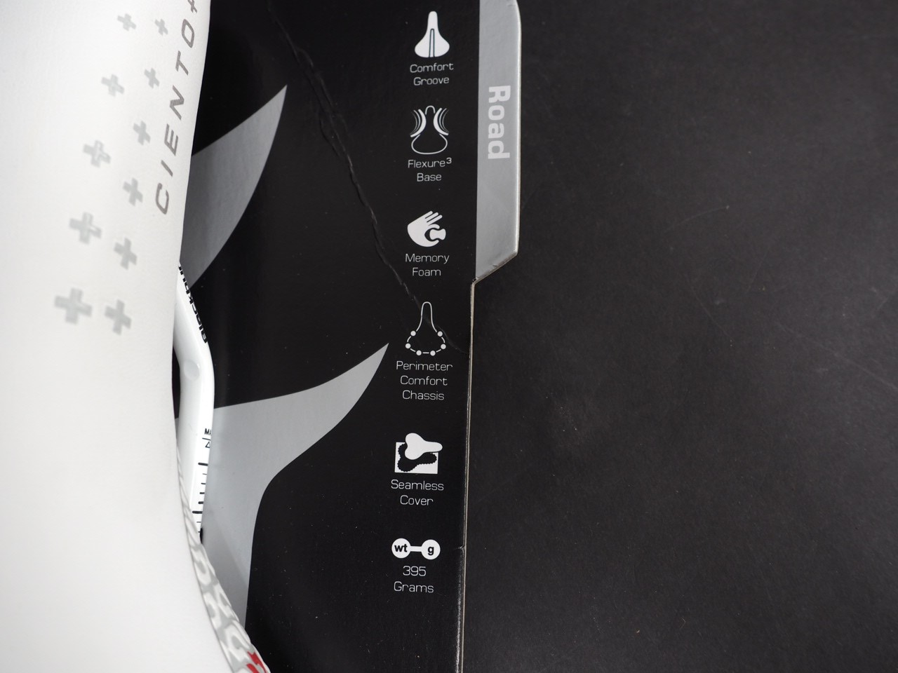 New! Blackburn Ciento+ Road Bike Saddle 275x150mm 7×7 Steel Rails White