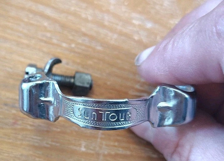 [TA] Nos New Old Stock Suntour Cable Clamp On Stop Down Tube Guide