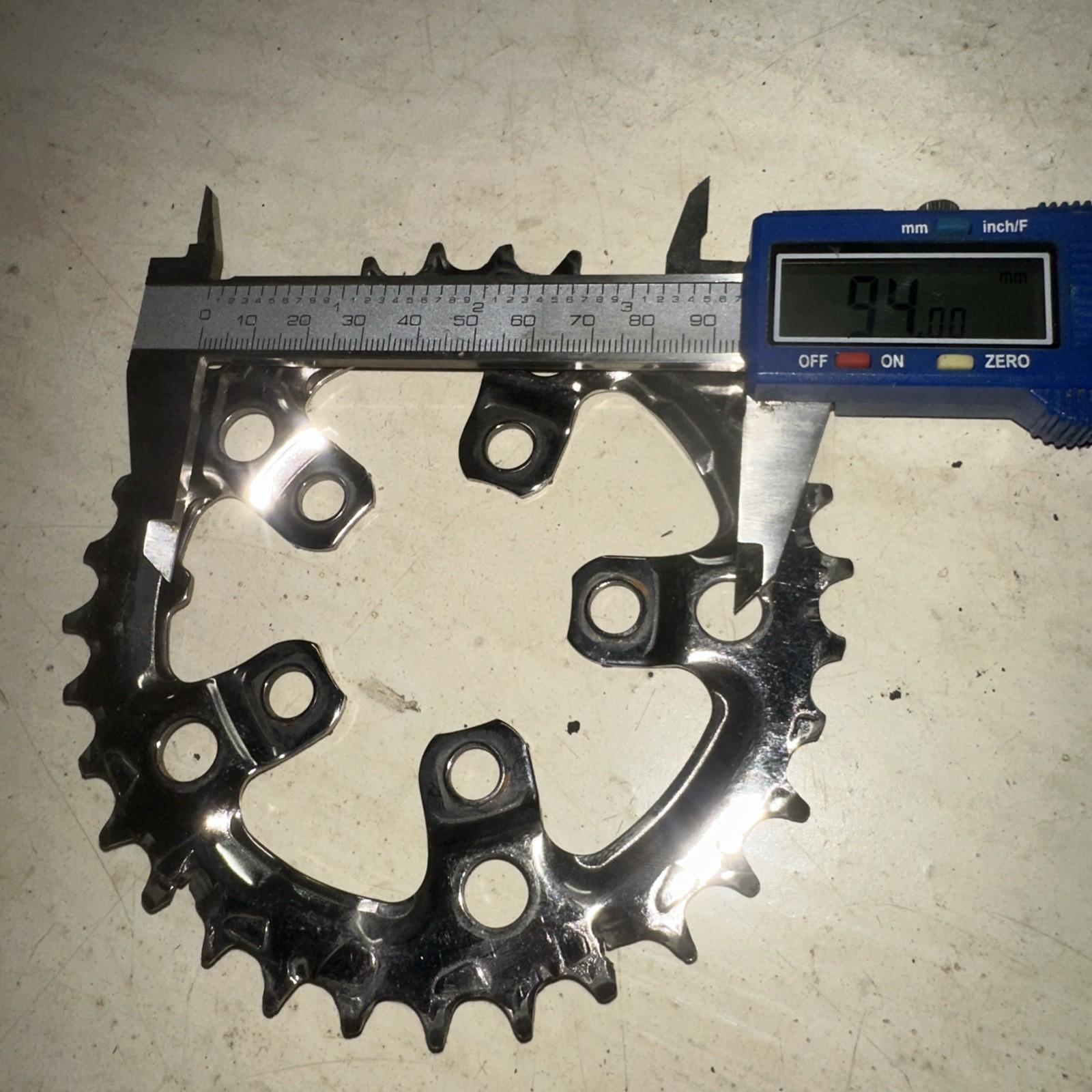 Vintage Shimano IG K-32 32T Chainring 5 Bolt 94 / 58 mm BCD Deore Ring Ramp MTB