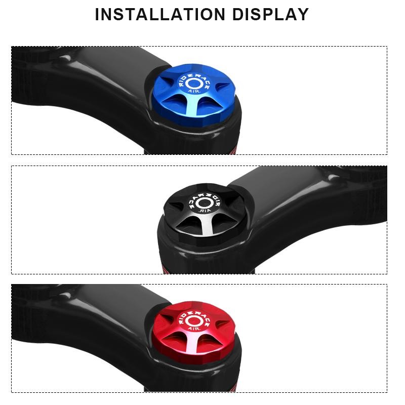 Bicycle Suspension Fork Cap Parts Shoulder Cover Aluminum Alloy Bike Air Gas for