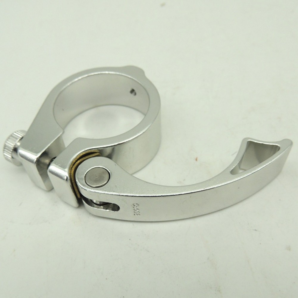 Aluminum MTB Road Bike Folding Bike Bicycle Seatpost Clamp 40mm Red Finish