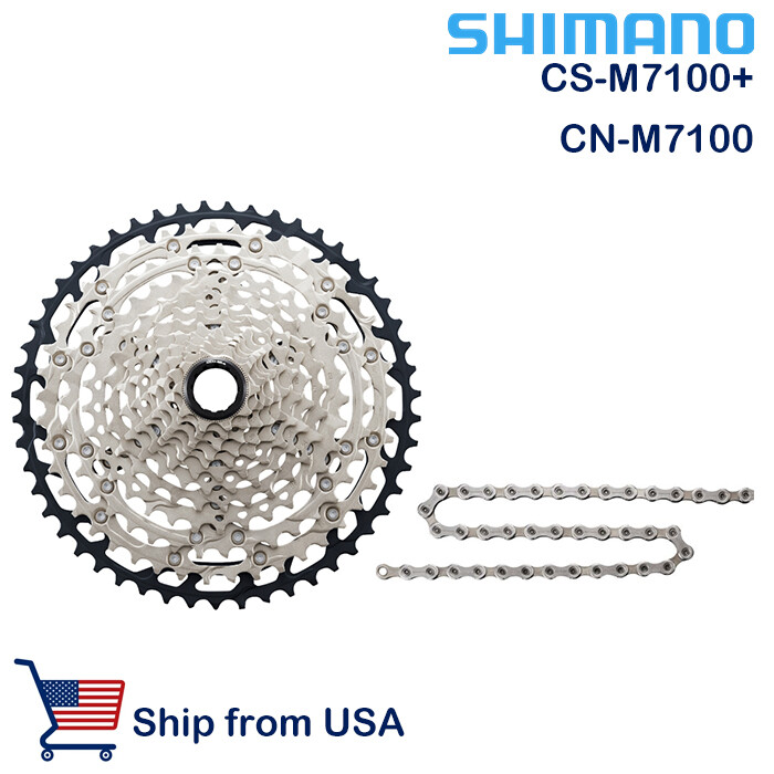 SHIMANO SLX 1X12 SPEED GROUPSET CS-M7100 CASSETTE 45T 51T CN-M7100