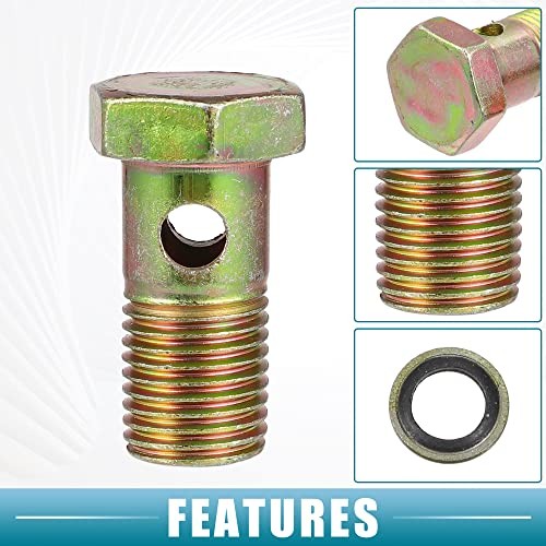 Banjo Bolt M14x1.5 14mm Banjo Hose Barb Bolt Fittings Brake Line Fitting
