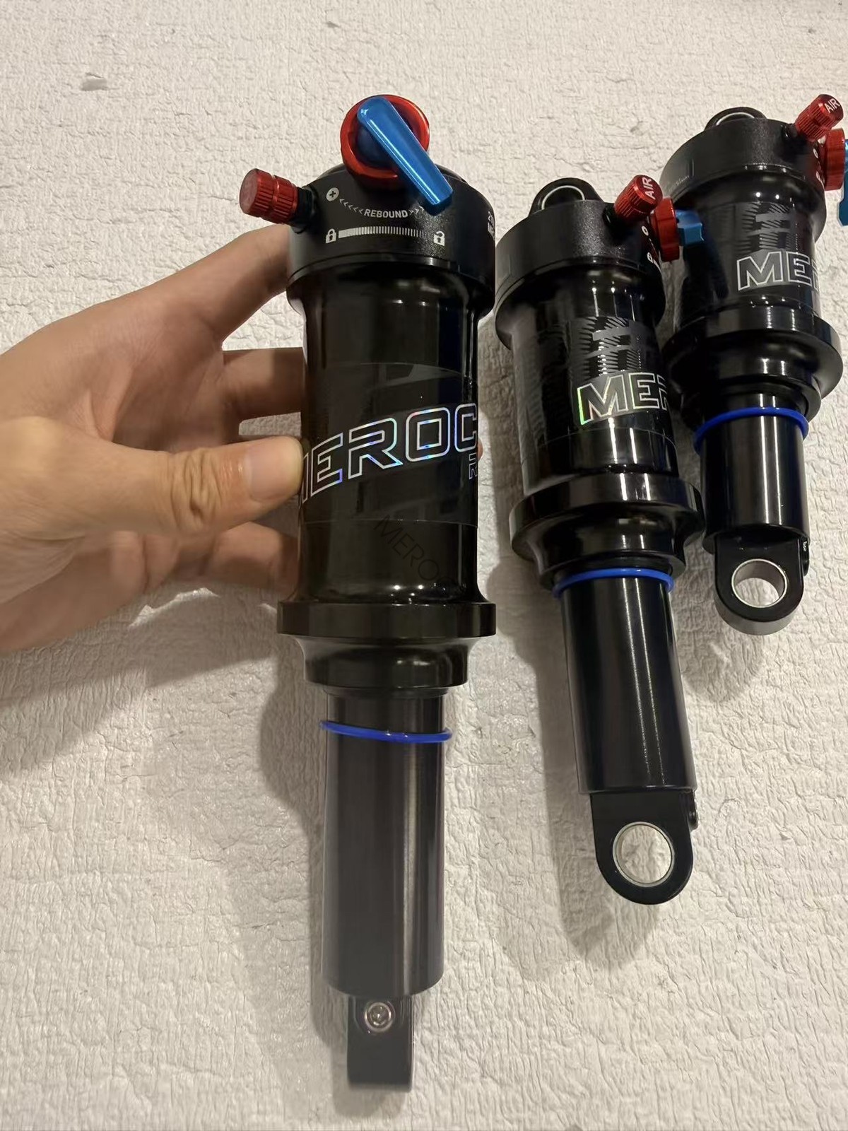MEROCA Bike MTB Air Shock Mountain Bicycle Rear Shock Absorbers 165/190/210mm