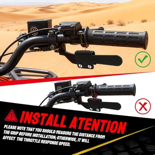Heavy Duty ATV Throttle Handle Extender Bar – Thumb Throttle Control