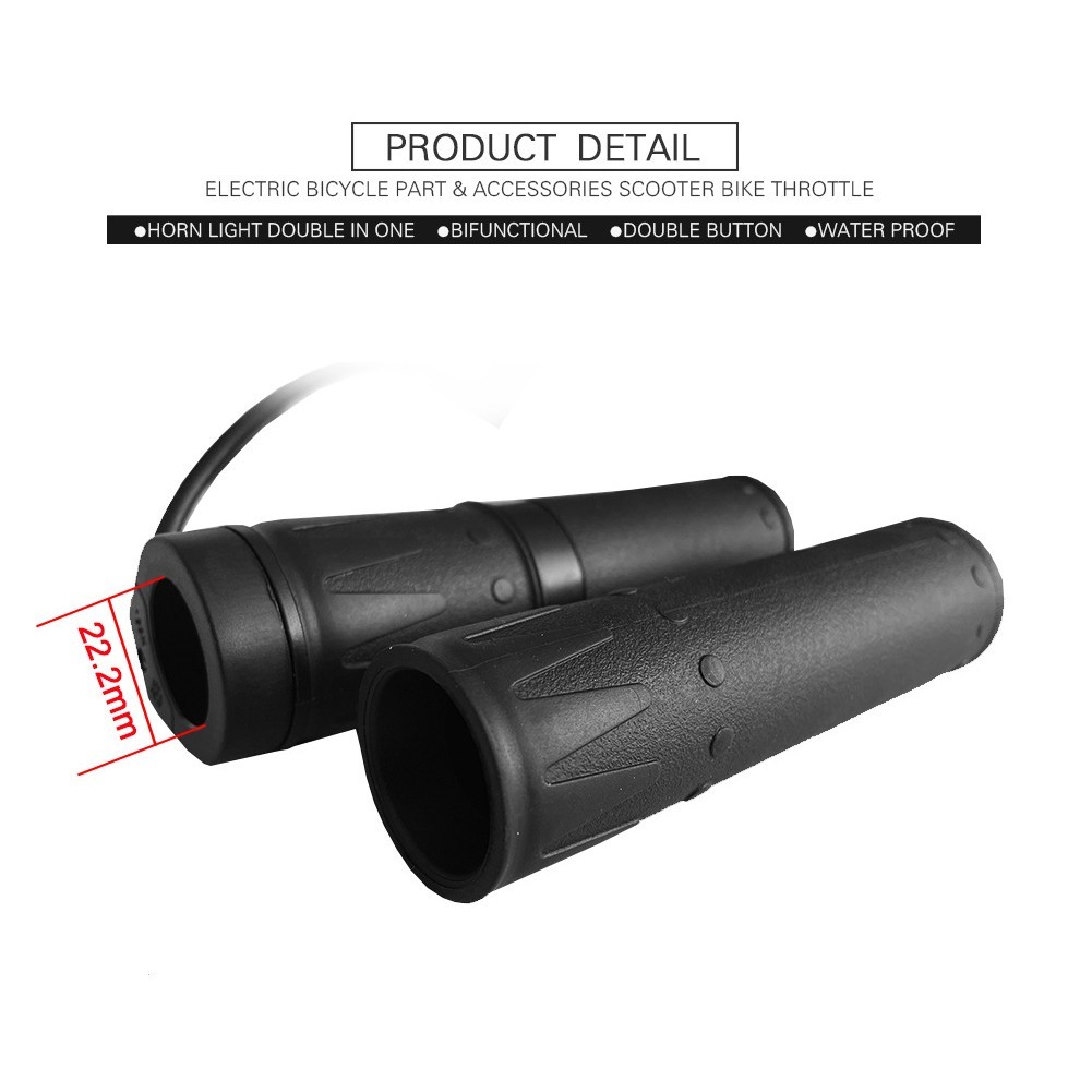 Half Twisting Throttle Outdoor Black 12V 24V 36V 48V 52V 60V 72V Brand New