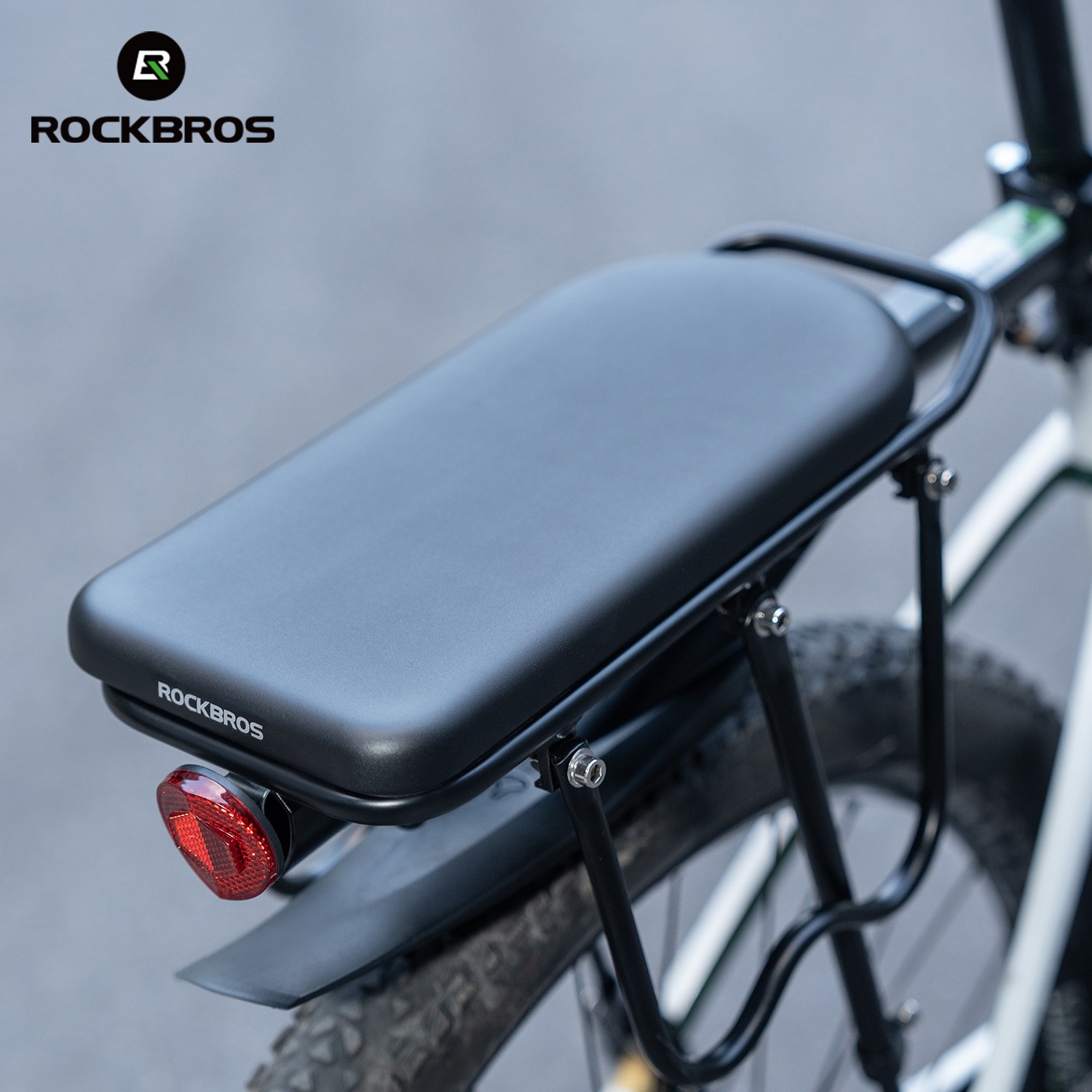 ROCKBROS Bike Rear Rack Seat Saddle Manned Cushion Wide Soft Pad Bike Accessory