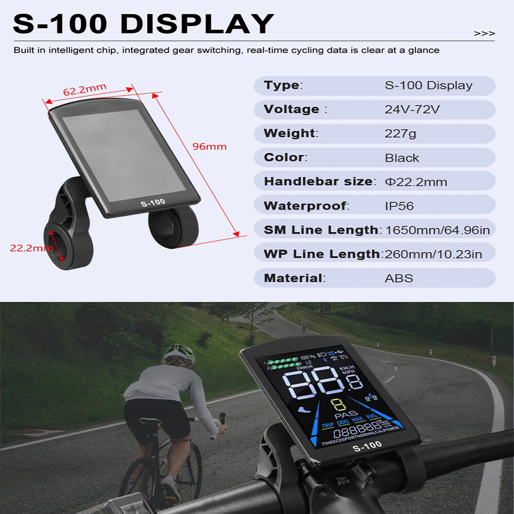 E-bike 40A 3-Mode Sine Wave Controller 36V 48V 1500W 2000W with LCD Display Set