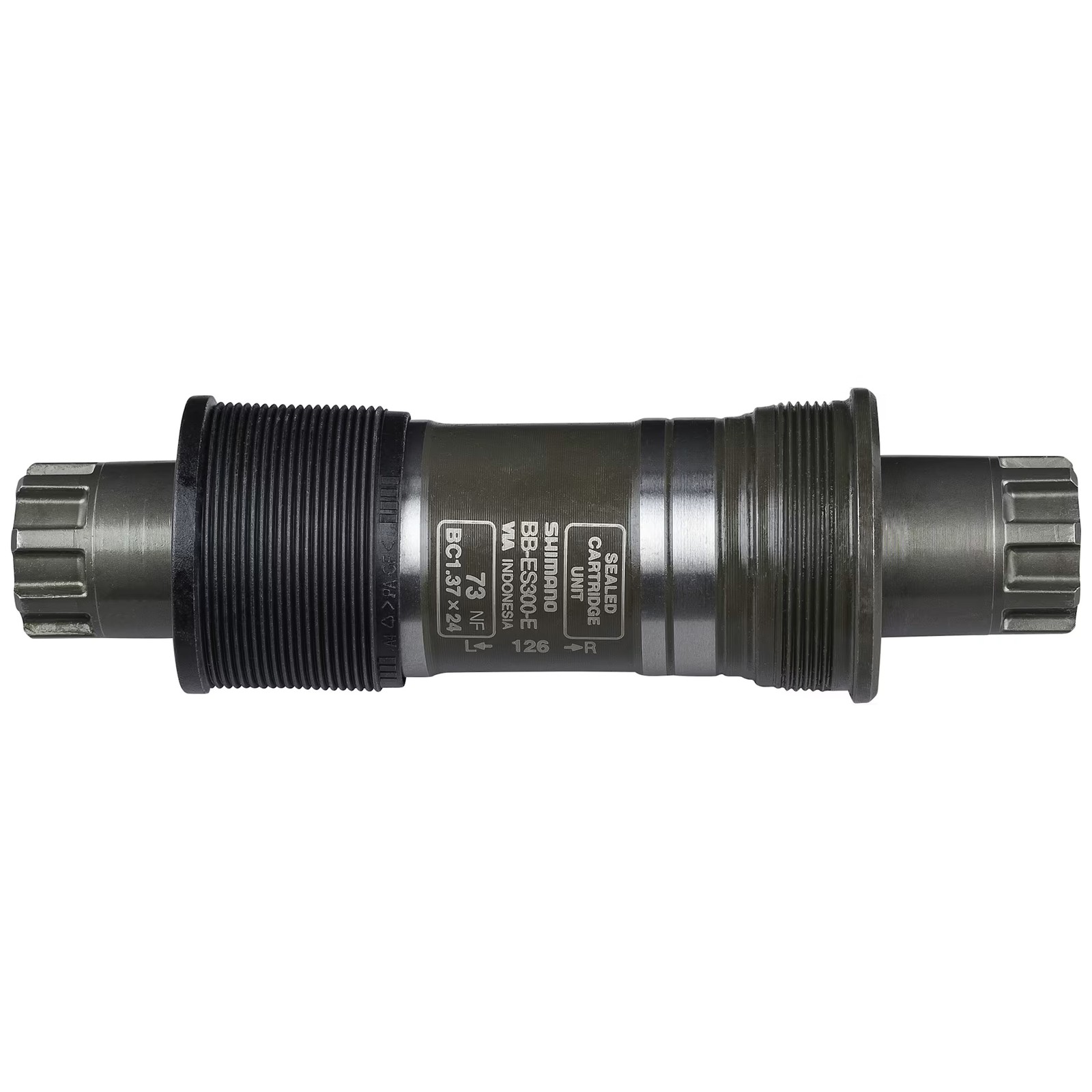 Shimano ES300 E-Type Octalink V2 English Bottom Bracket, 68mm x 126mm Black/Grey