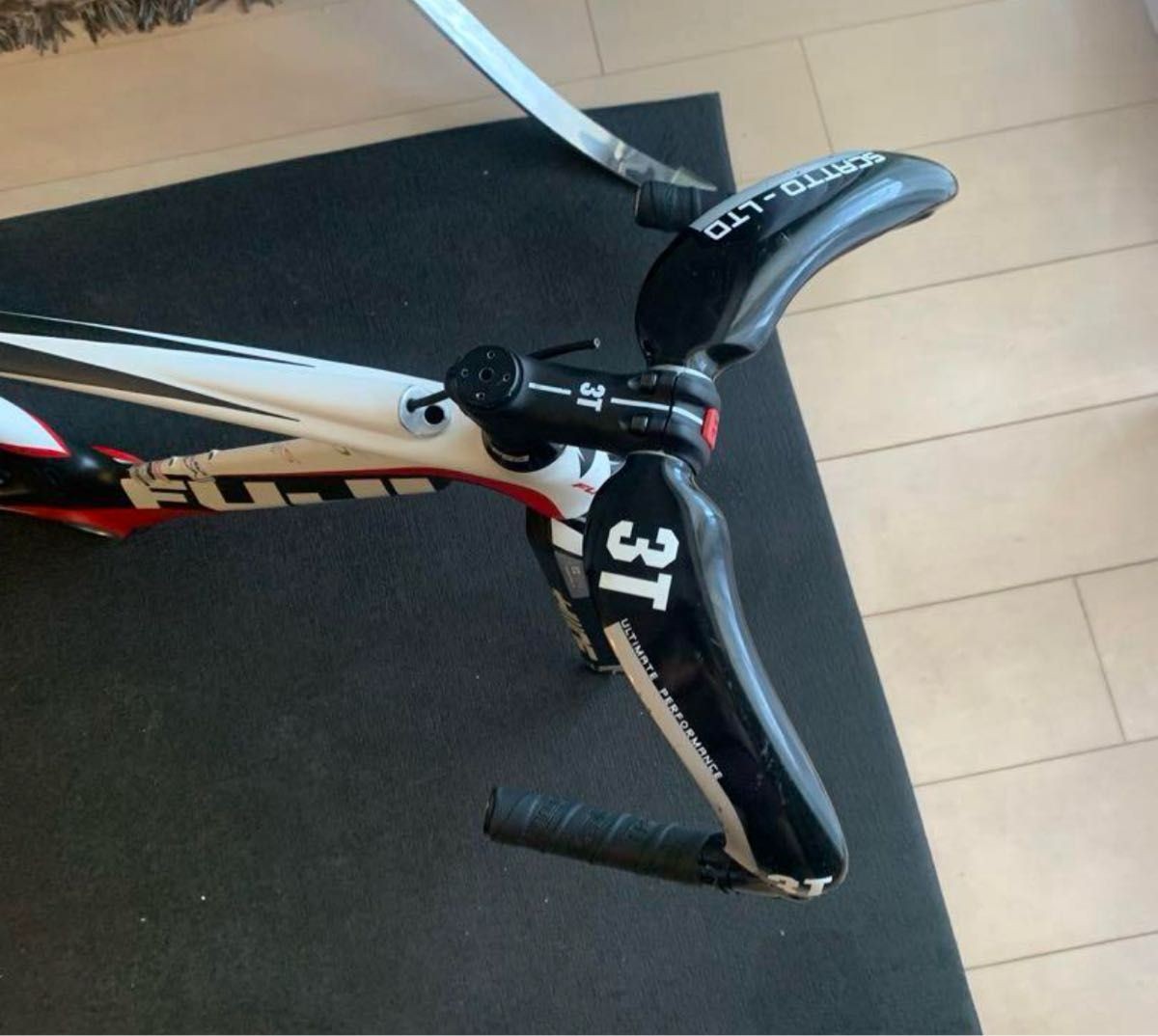 3T Scatto LTD Carbon Track Handlebar 370mm Pisto Fixed Gear Drop Bar Japan
