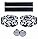 Black & White Camouflage EVA Road Bike Handlebar Tape Bar Wraps – 2PCS Per Set