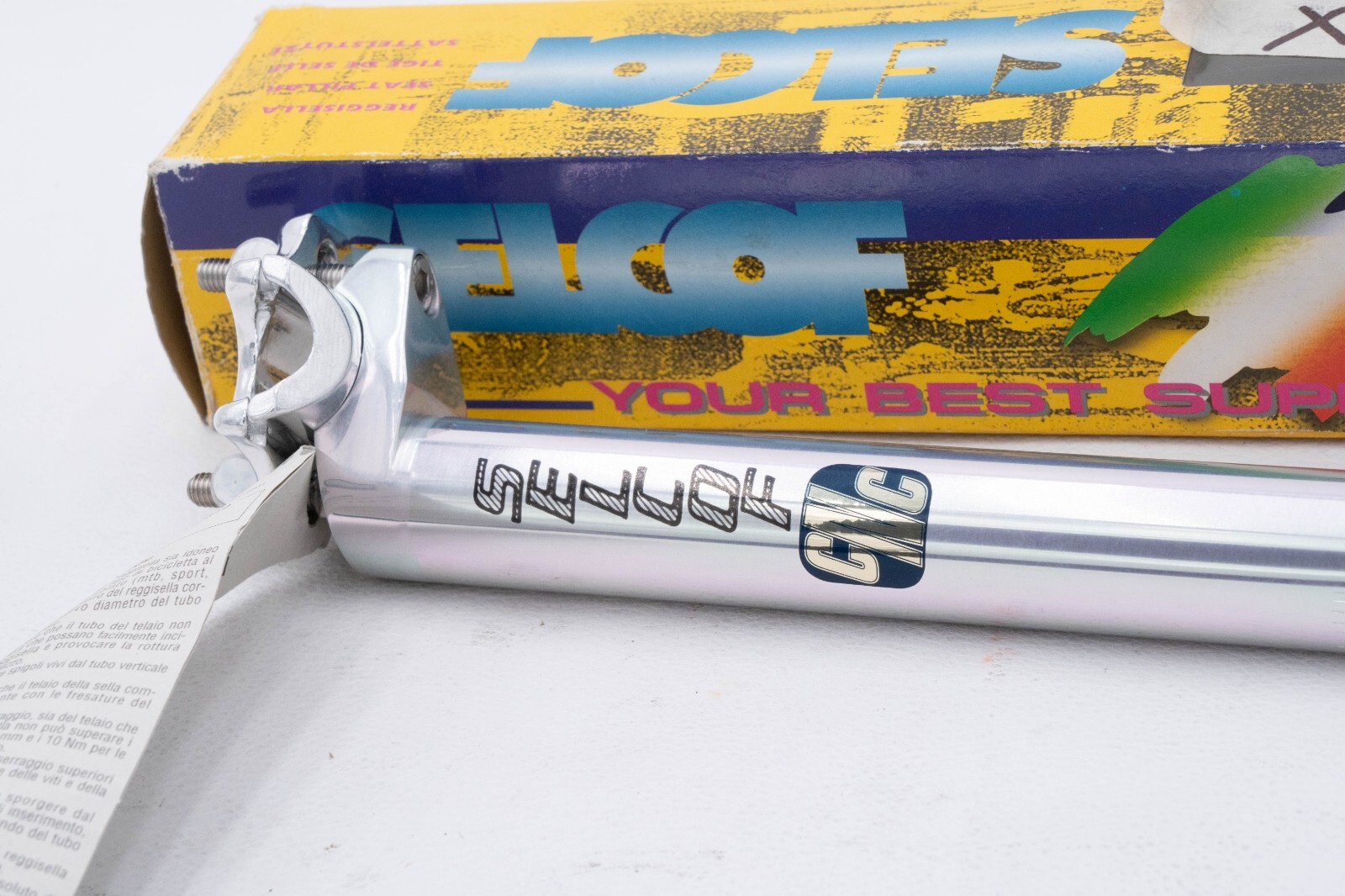 NOS SELCOF CNC SEATPOST 27.2 mm 2 BOLTS 245 mm VINTAGE OLD ROAD RACING