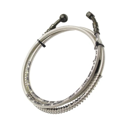 1500mm 59 Inch M10 Banjo Bolts Front Hydraulic Brake Hose Line Hose Cable ATV