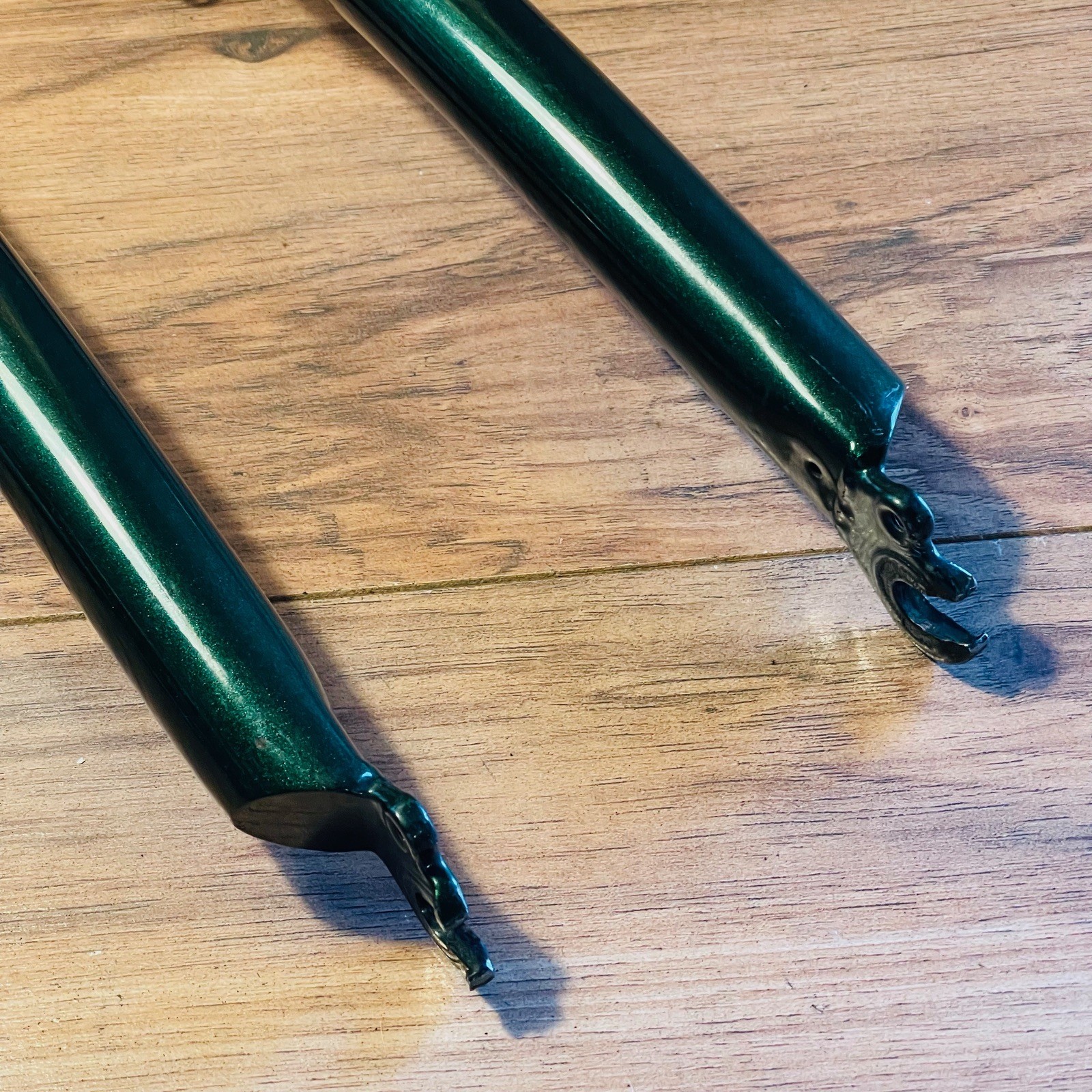  1-inch 1” Threaded Rigid MTB Fork 26 182 Steerer 395 AtoC Green Chromoly