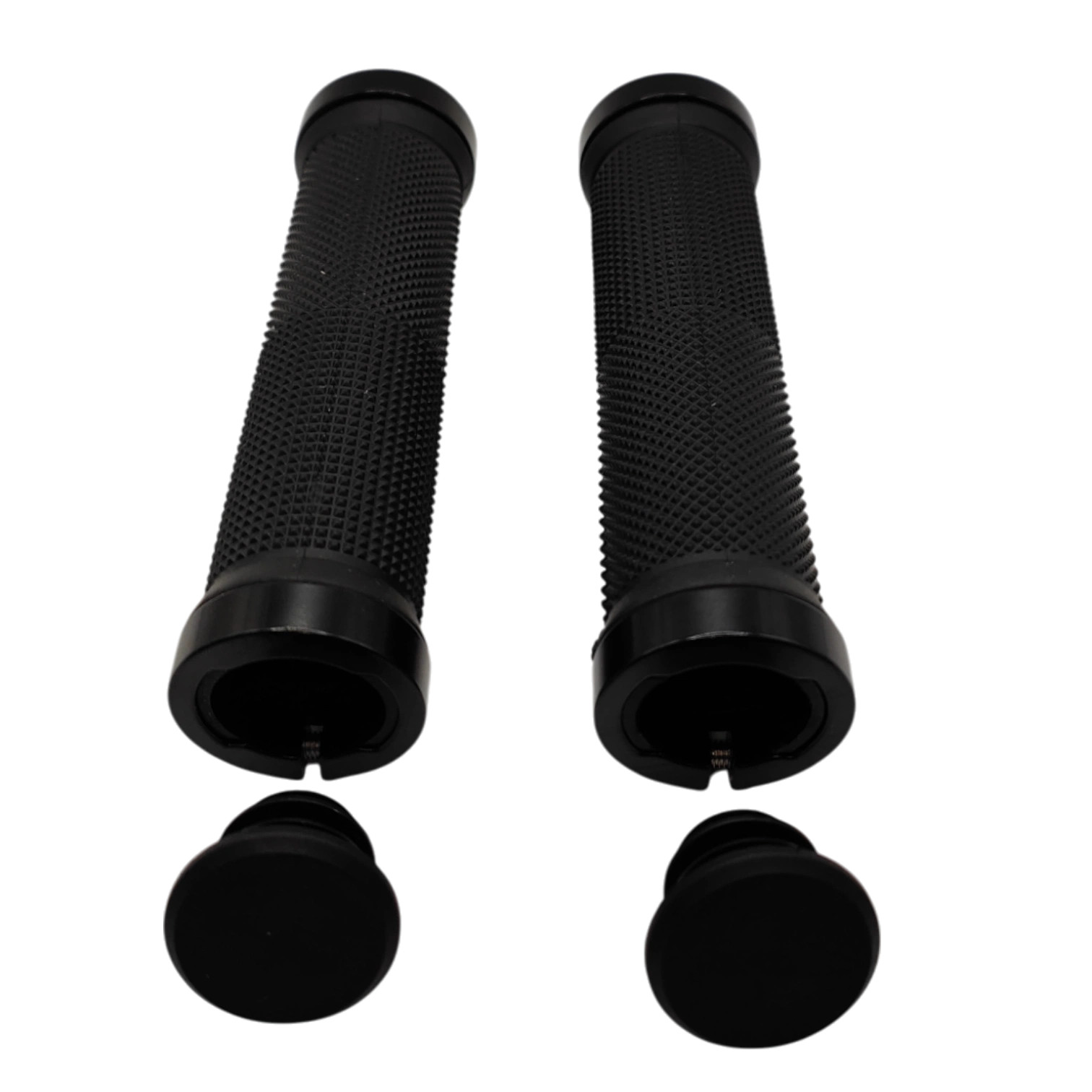 Bike Grips Handlebar Grips Straight Rubber Grips Black For E-Bike City Bike MTB