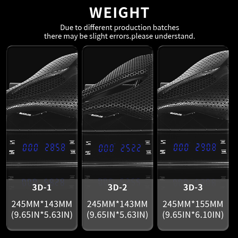 3D Printed Cycling Saddle 143/155mm Ultralight MTB Gravel Road Bike Seat Cushion