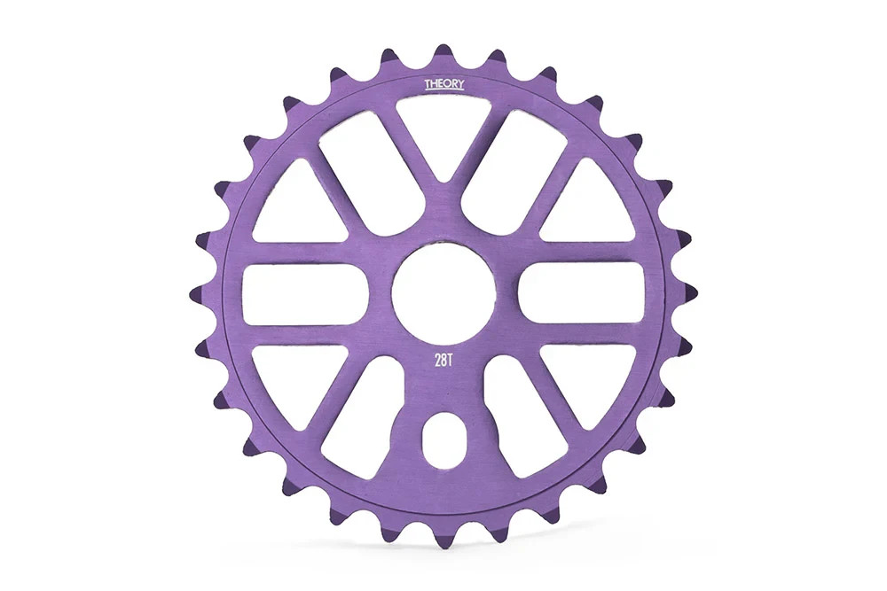 THEORY VERIFY BMX SPROCKET – 28T – CHAINRING – PURPLE