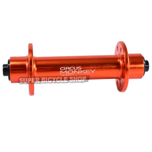 Circus Monkey HRW Road Hubs, 24 Hole,1 Pair, Orange