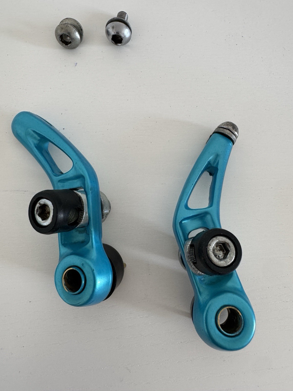 LIGHT BLUE PAINTED V BRAKES BRAKESET MTB BRAKES – mountain bike brakes