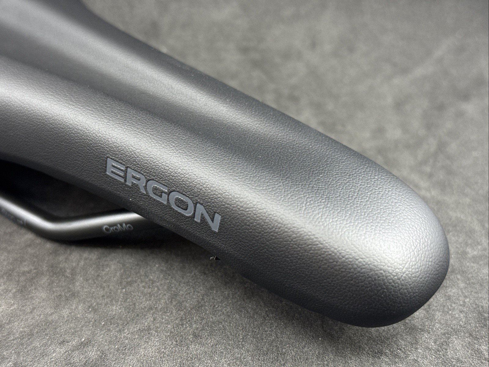 ERGON SM 10 Sport Stealth Gravel Saddle CroMo Rail Black 270mm x 140mm MSRP $99