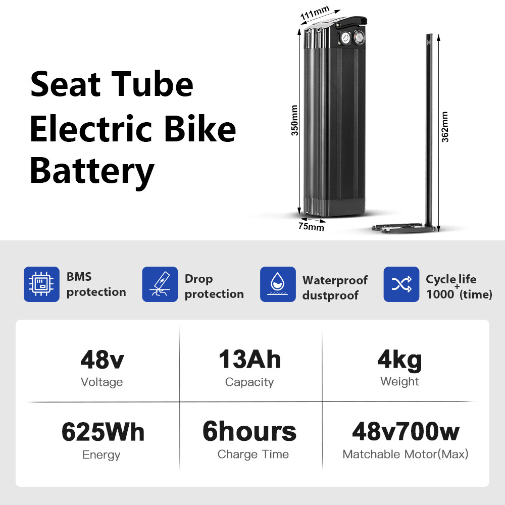 48V 36V Lithium Battery Silverfish Electric Bike Battery 48V 36V Ebike Battery