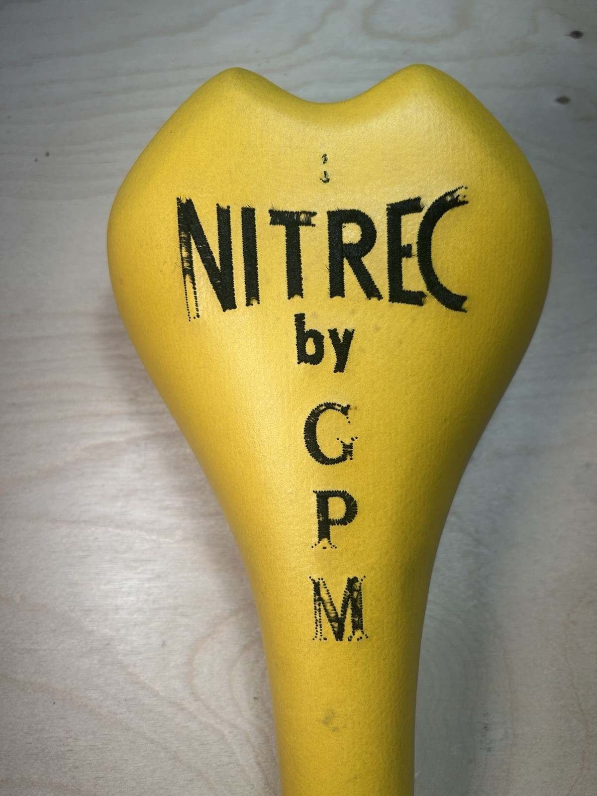 Gipiemme GPM Vintage Italian Saddle Yellow Leather Rails