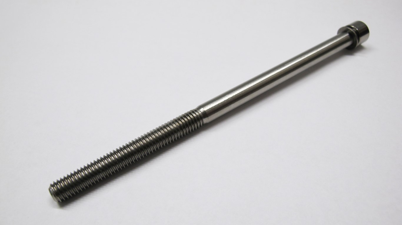 M8x150 QUILL STEM DRAW BOLT / TITANIUM Bicycle Optional 21.8mm Wedge/19.2mm Cone