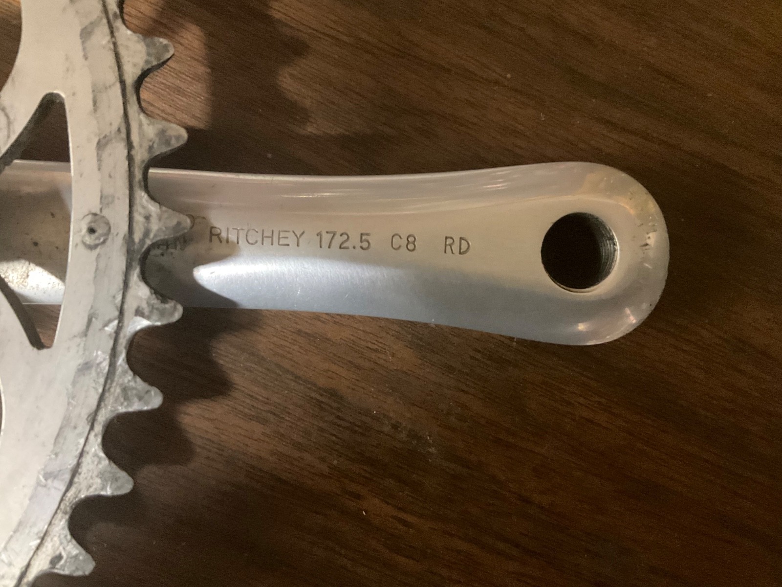 Ritchey Logic crankarm, driveside only,172.5, 53-38 rings, rings are Ritchey,