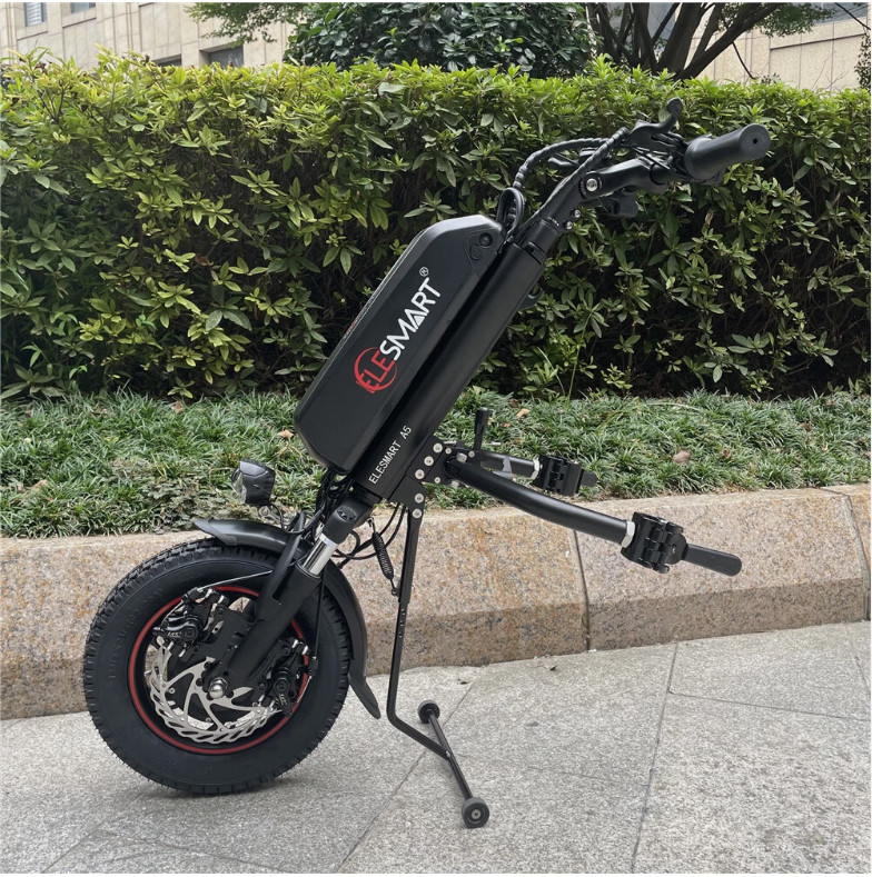 12Inch A5 Suspension Wheelchair Attachment Electric Handcycle 250W 500W 17.5AH