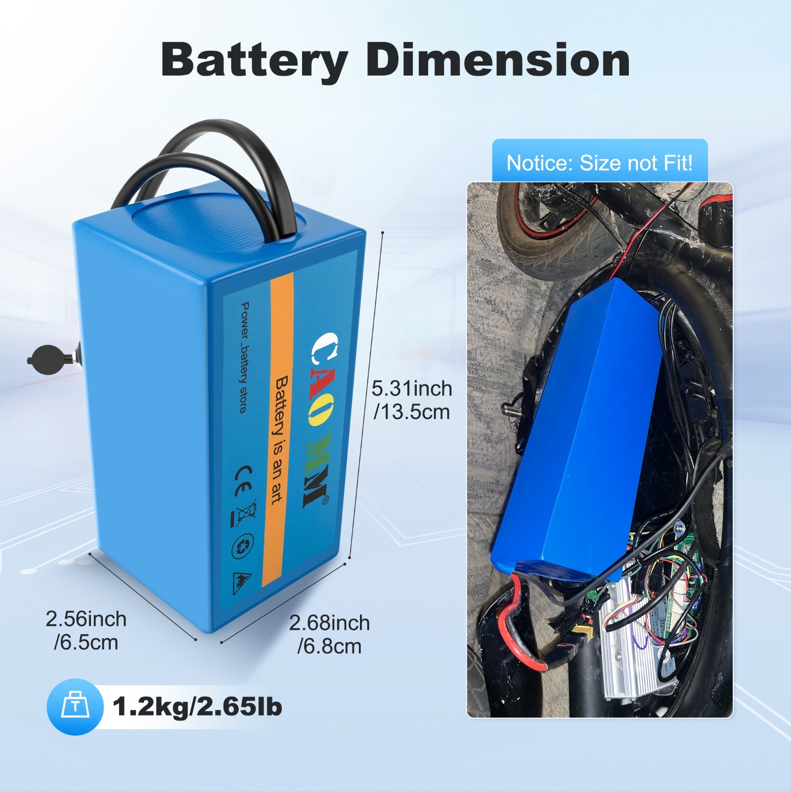 24V 8Ah Ebike Battery Lithium ion Battery for 0W-240W Electric Bicycle Scooter