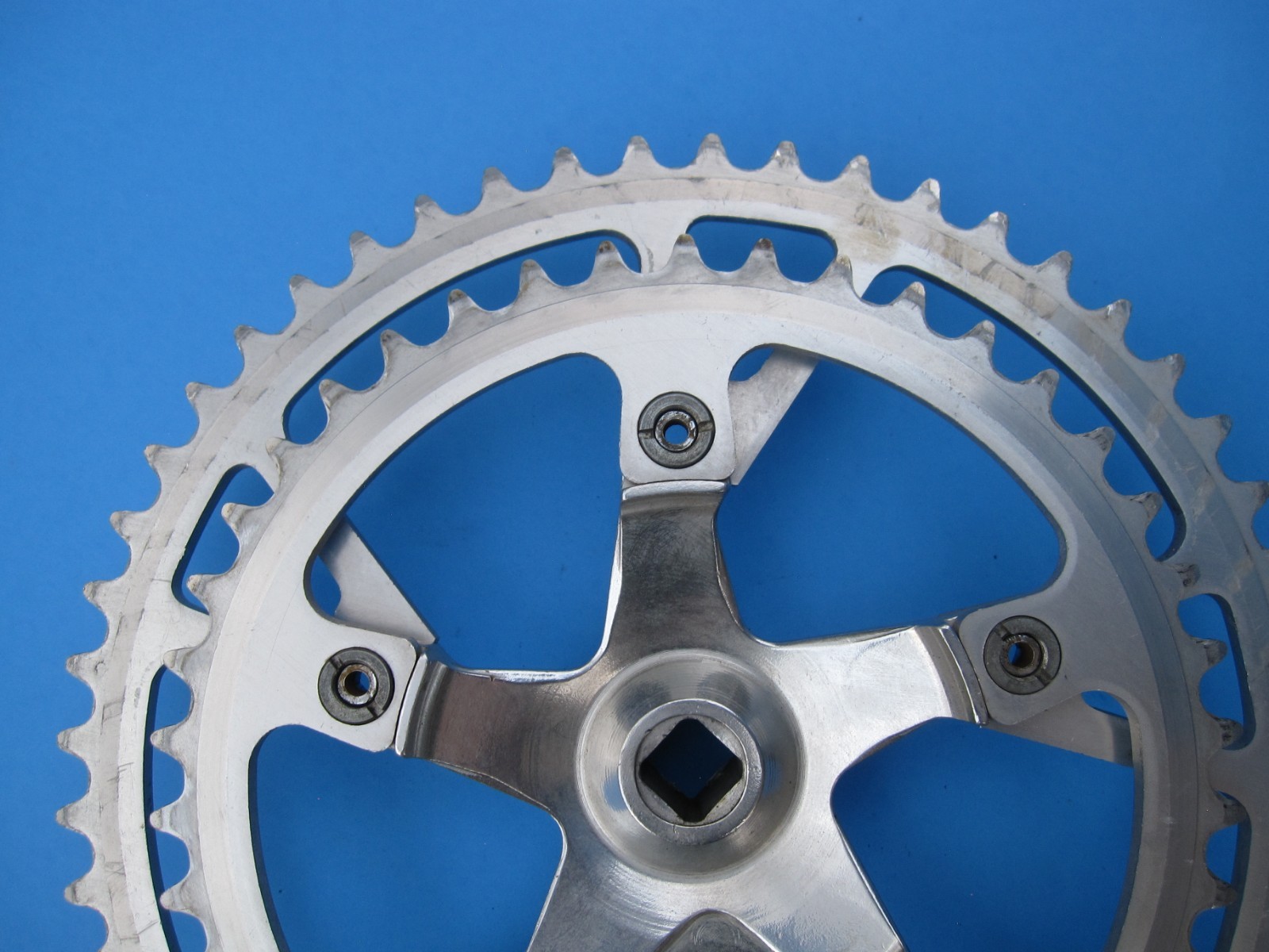 vintage Sugino RT crankset, 52/42T, square taper, 110BCD, 170mm, road or BMX