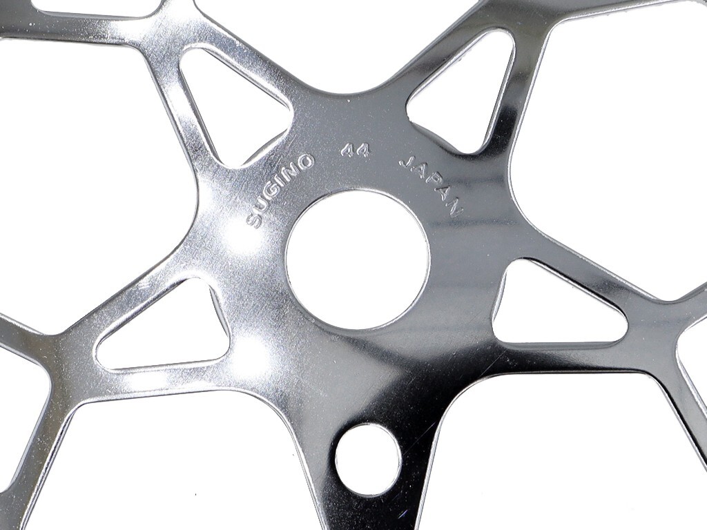 Sugino Snowflake Old School BMX 44T Bike Chainring Sprocket Silver