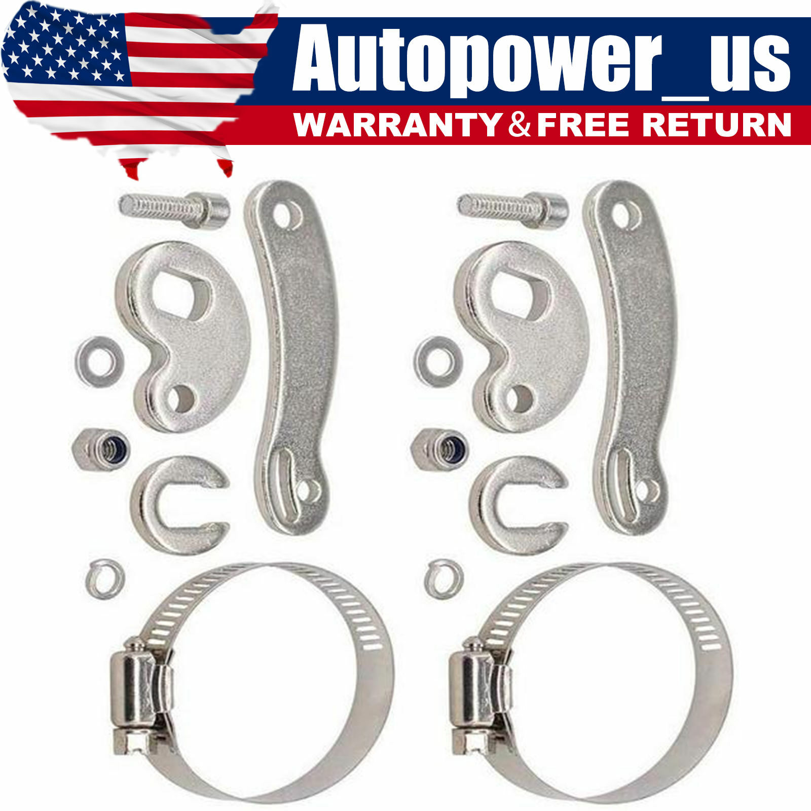 2 E-Bike Electric Bicycle Universal Torque Arm Silver Fit For Front Or Rear US