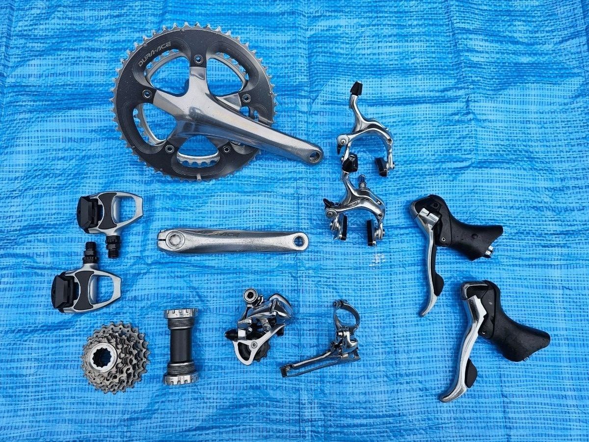 Shimano Dura-Ace 7800 10 Speed Groupset ST FC FD RD BR CS BB PD Used Japan
