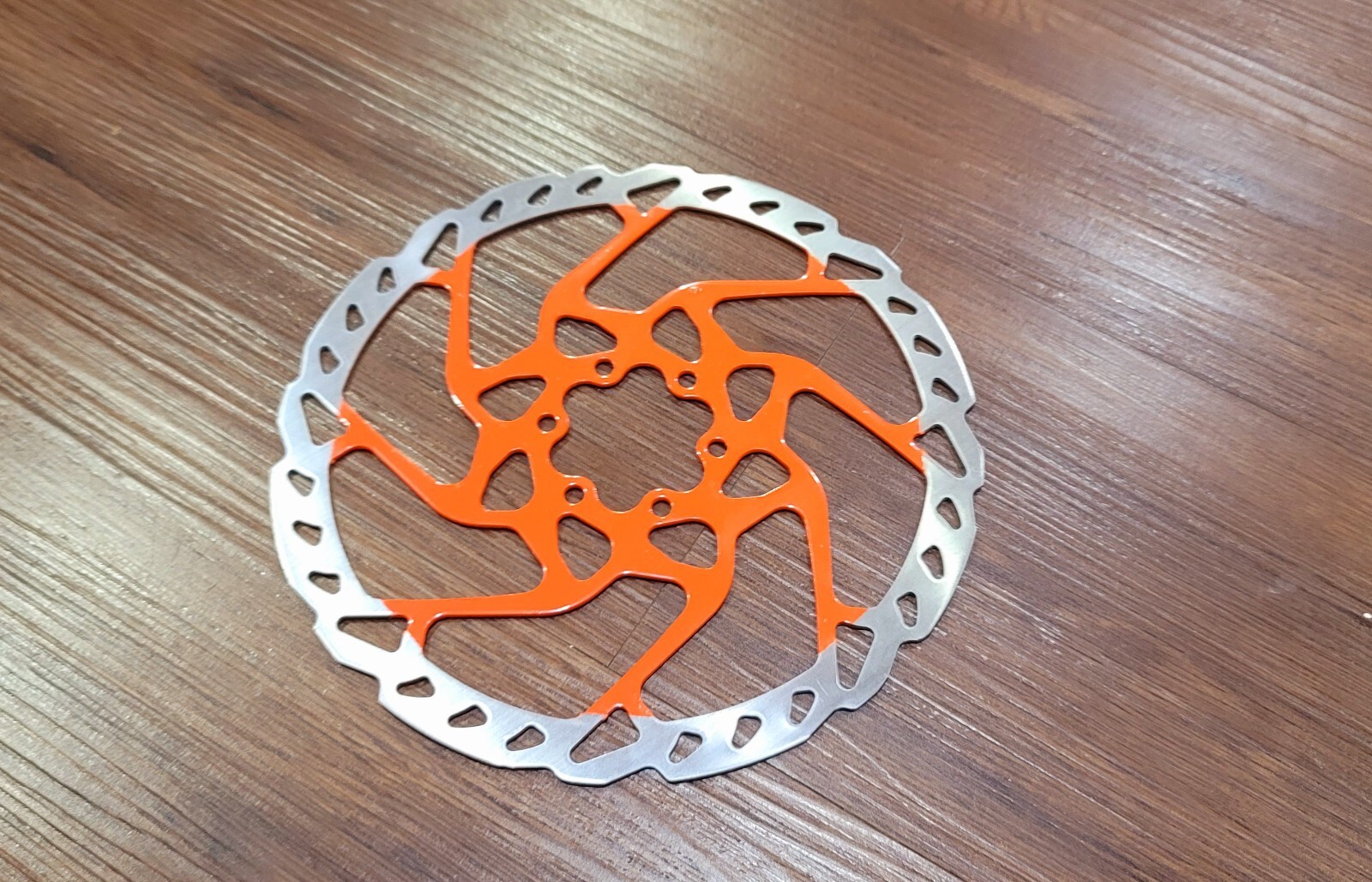 Shimano Deore SLX SM-RT66 Disc Brake 6-Bolt Rotor 180mm Fox Orange Painted