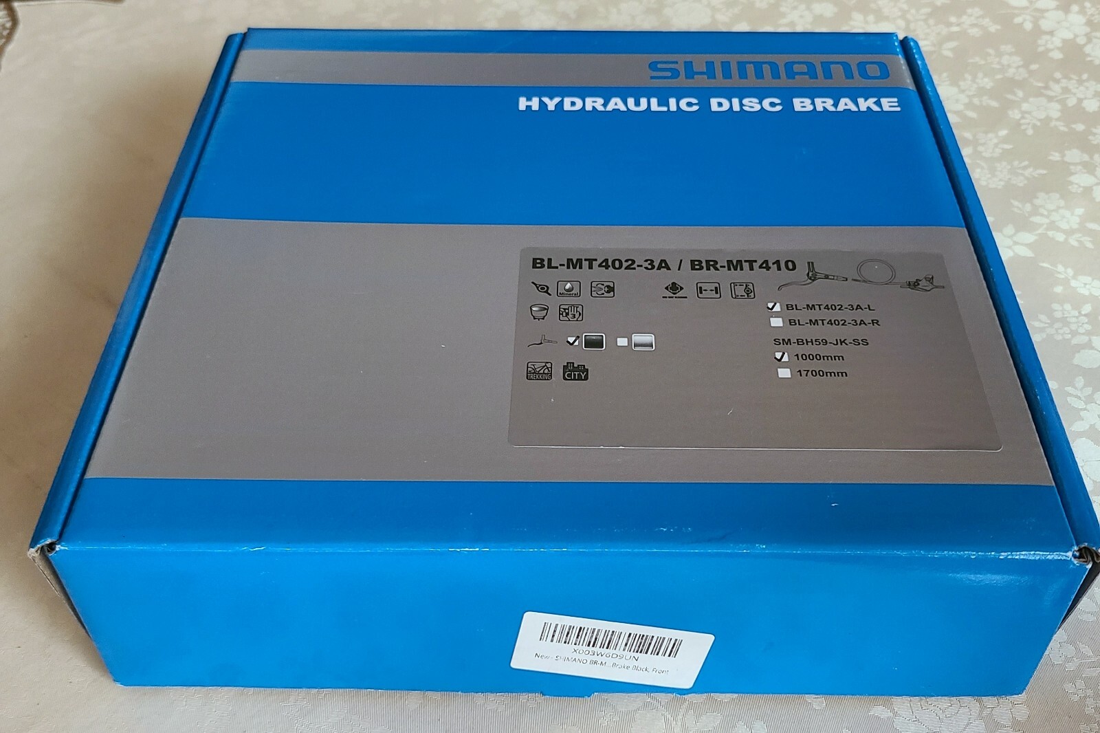 Shimano BL-MT402/BR-MT410 Disc Brake And Lever 1000mm front Hydraulic