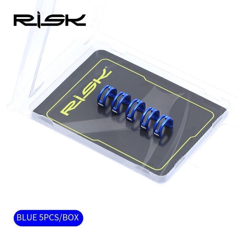 5PCS Aluminum Alloy Bicycle C-Clips Hose Buckle Brake Line Frame Organizer Tools