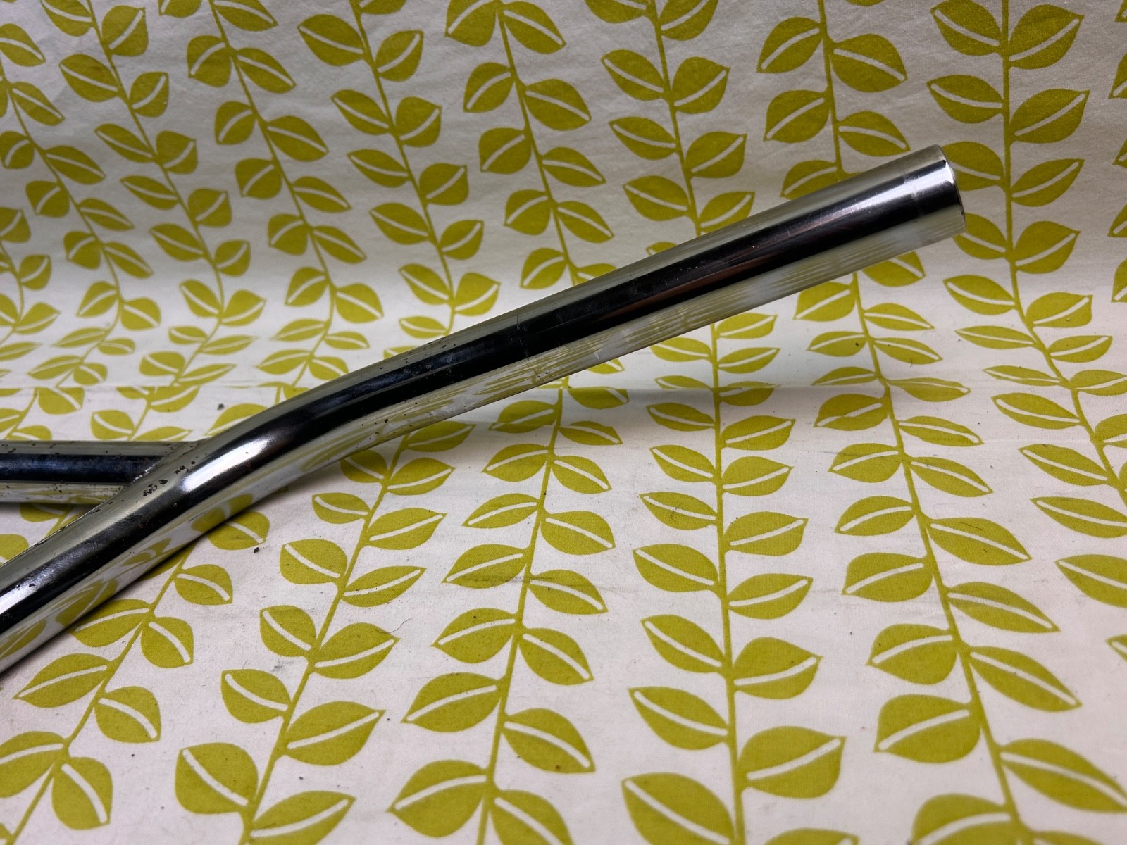 BMX Handlebars Bar Silver 26 3/4 x 8.5 Old Mid School Racing Freestyle