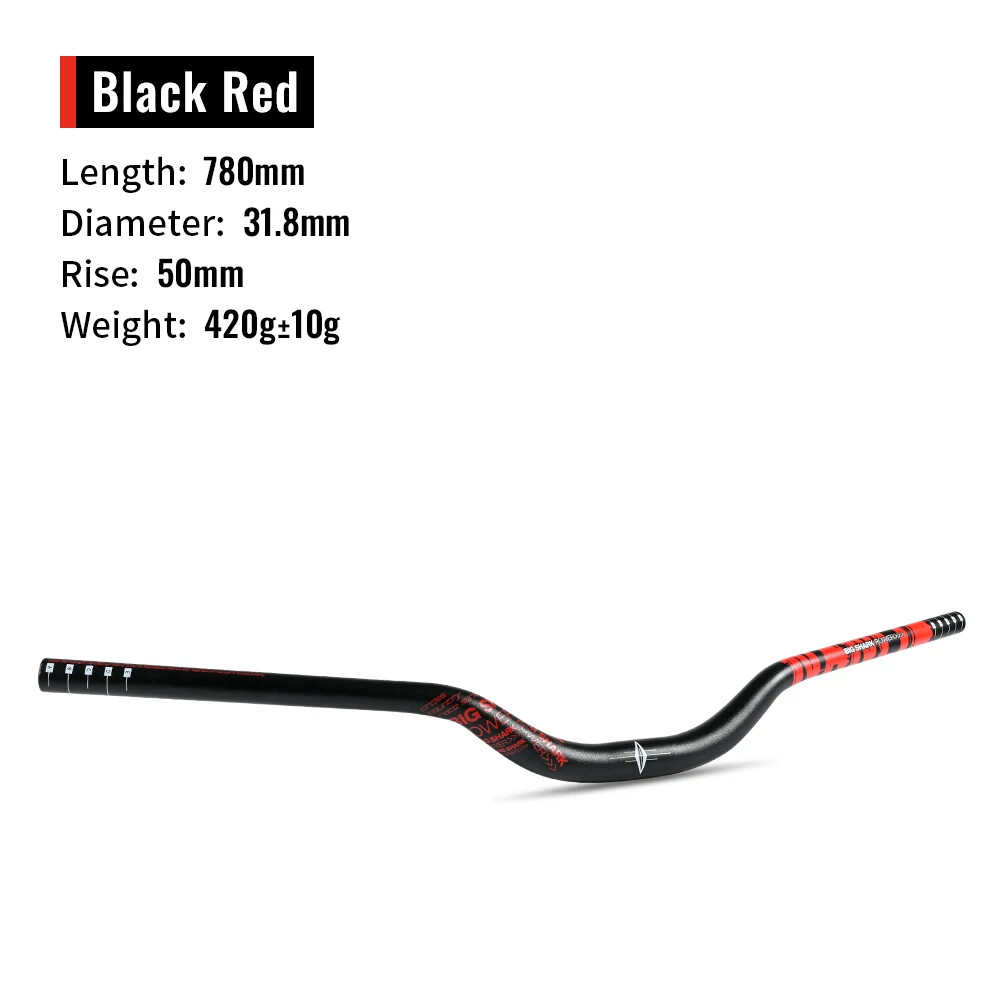 50MM Bicycle Rise Handlebar T Swallow Handlebar 31.8*780mm Backsweep 9 Degree