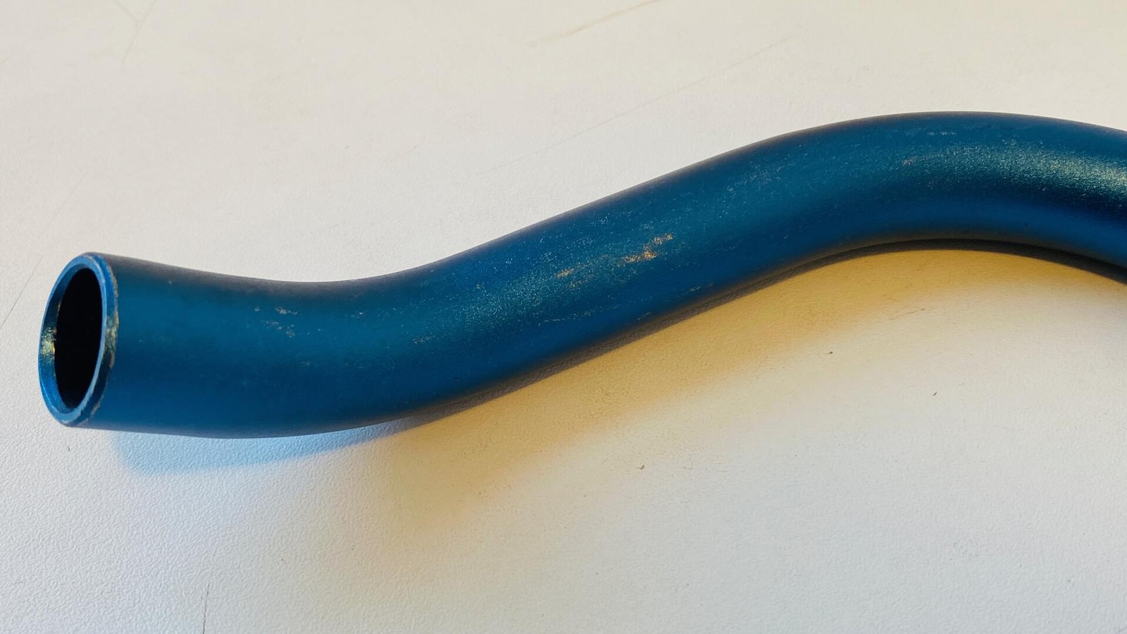 Storage-Worn NOS Origin-8 Blue Anodized Bullhorn Bars 26.0mm x 400mm