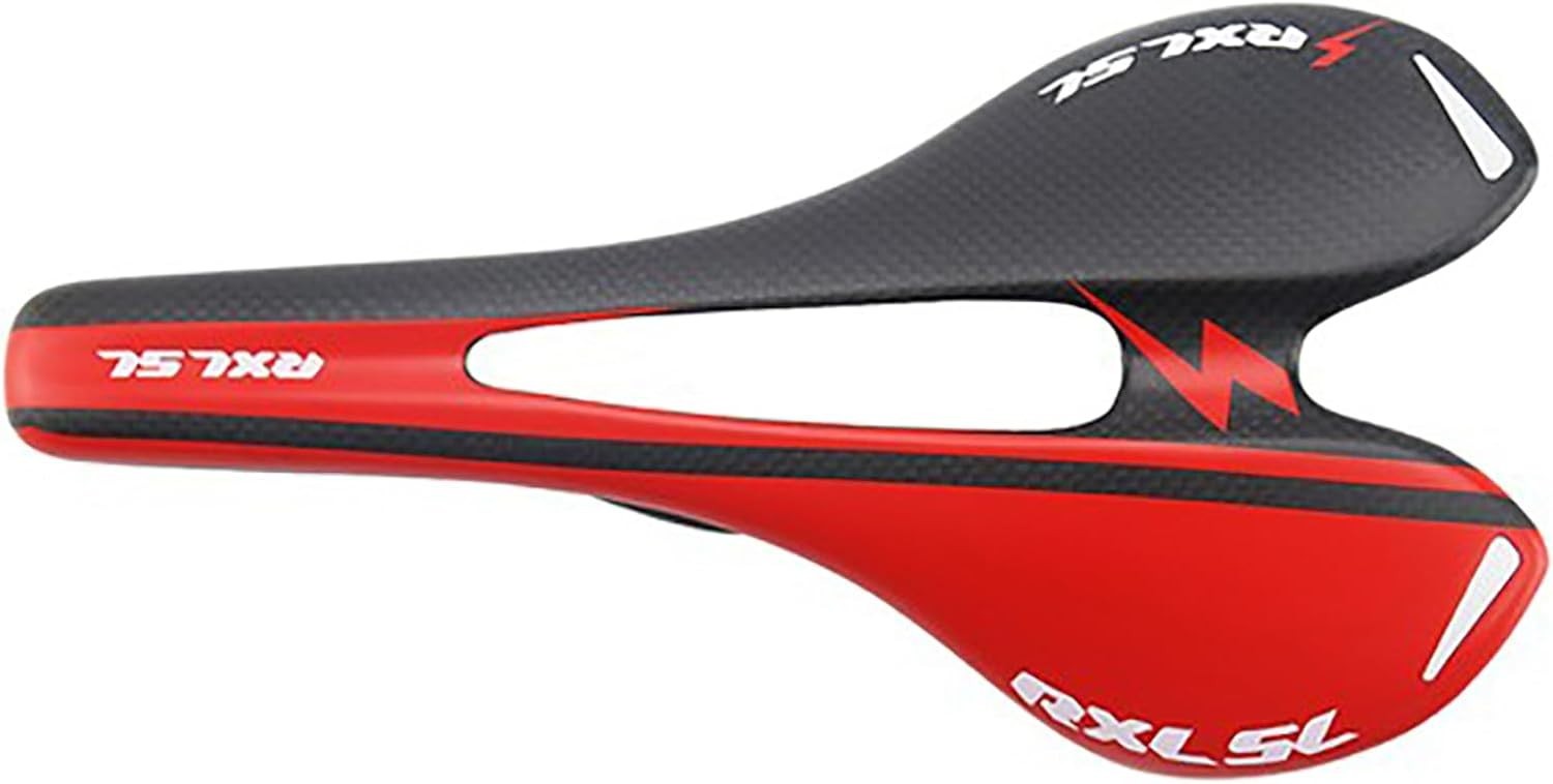 Red Carbon Fiber Bicycle Seat – Mens Womens
