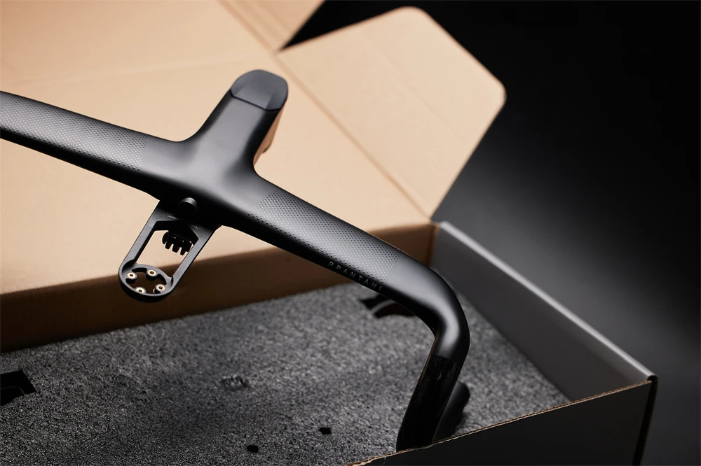 Carbon Fiber Gravel Road Bike Integrated Cockpit OD2 Handlebar -10° for 31.8mm