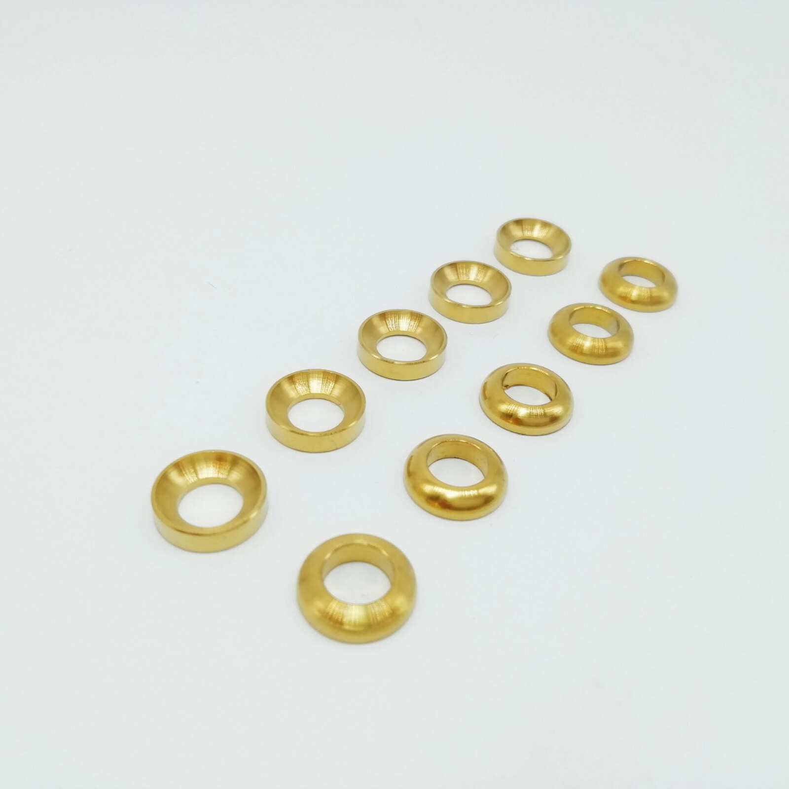 Titanium Washer M6 Concave Convex Gasket Spacer For Bike Motorcycle Fastening